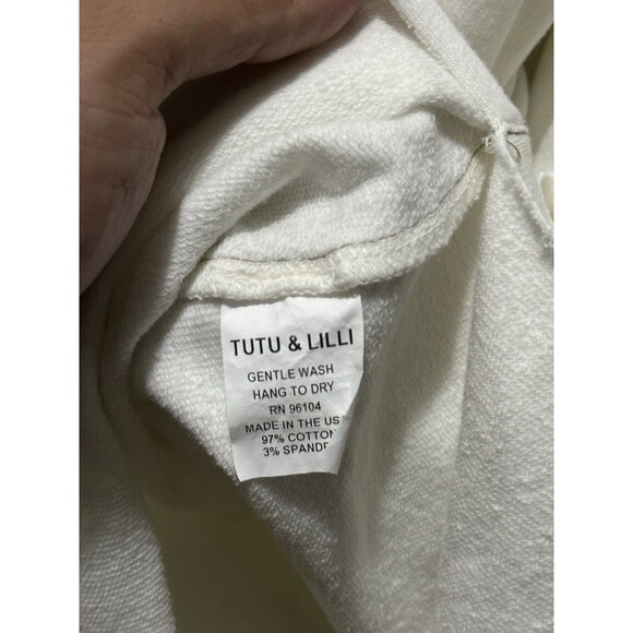 TuTu & Lilli Poncho Oversized Workout Shirt Pullover Shirt Womens Sz M/L Raw Hem - Picture 7 of 8